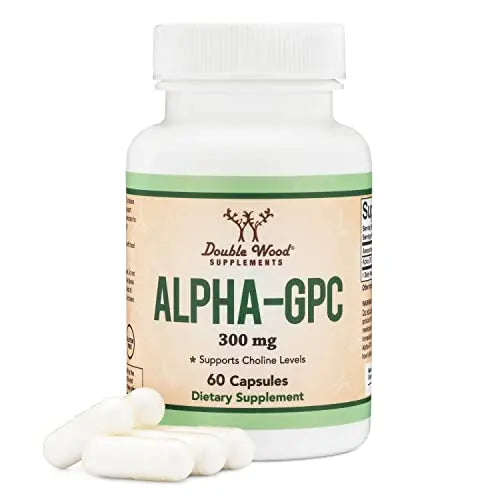 Alpha GPC Choline 600mg Capsules - Brain Support Supplement for Focus, Memory Double Wood SupplementsAU supplements