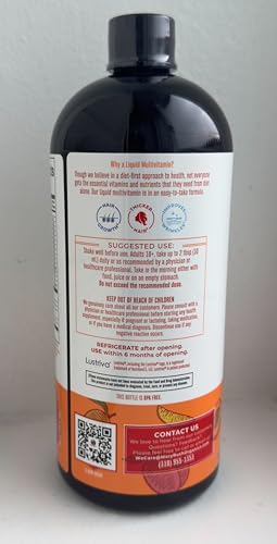 MaryRuth's Liquid Multivitamin+Hair Growth | Clinically Tested for Thicker Hair & Facial Wrinkles in Women | Biotin 10000mcg | Lustriva Hair Growth Supplement | MaryRuth Organics Au supplements
