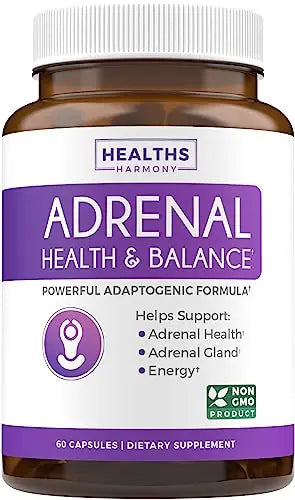 Adrenal Support & Cortisol Manager (Non-GMO) Powerful Adrenal Health with L-Tyrosine Healths HarmonyAU supplements