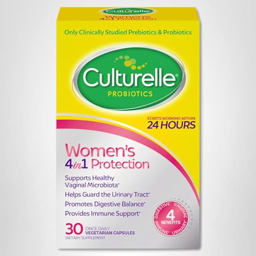 Culturelle 4-in-1 Probiotics for Women, Daily Probiotic & Prebiotic Supplement to Support Vaginal Health, Digestive Health, Immune Health CulturelleUS supplements