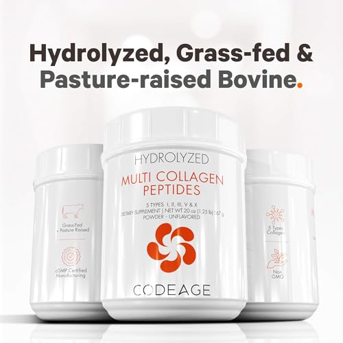 Code Age Multi-Collagen Protein Powder Hydrolyzed 20Oz All-in-One Super Bone Broth Codeage Au supplements