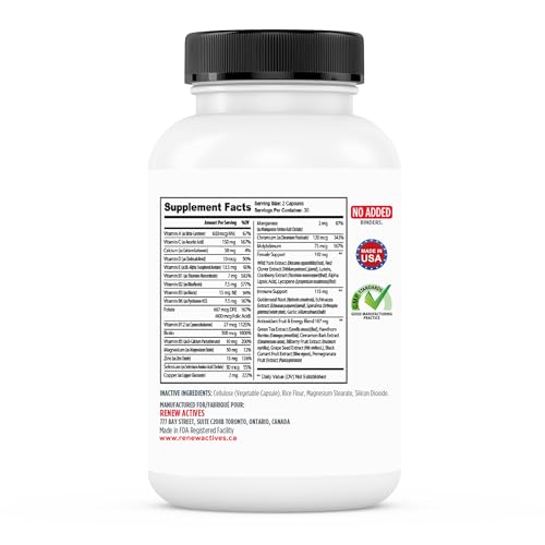 Renew Actives Women's Multi-Vitamin & Antioxidant: Daily Health Supplement for Woman Renew Actives Au supplements