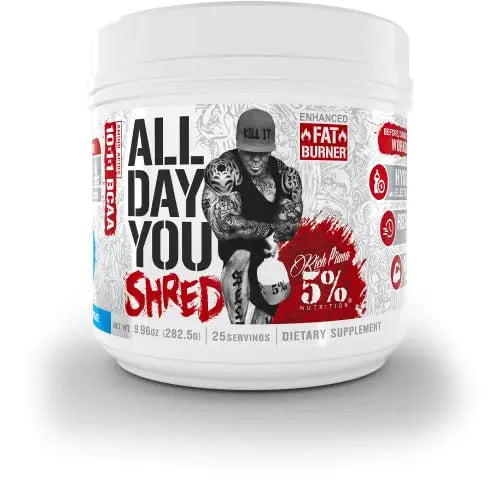 5% Nutrition Rich Piana AllDayYou Shred BCAA Powder | Amino Acid Supplement 5% NutritionAU supplements
