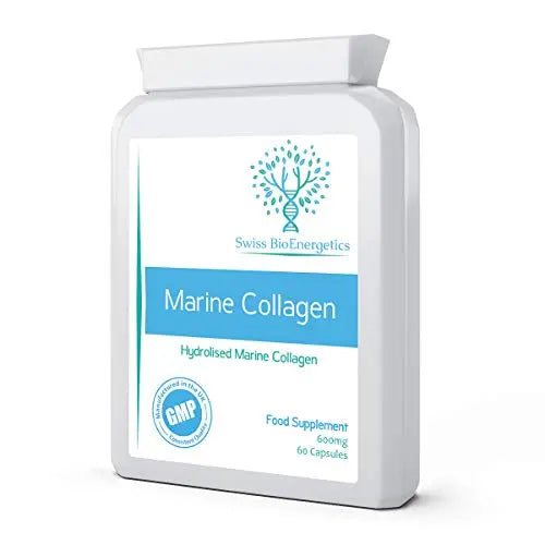 Marine Collagen 600mg 60 Capsules - Highly Bioavailable Naticol® Type 1 swiss bioenergeticsAU supplements