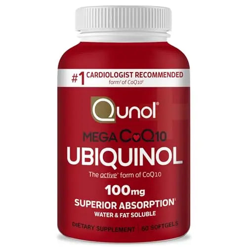 Qunol Ubiquinol CoQ10 100mg Softgels, Qunol Mega Ubiquinol 100mg - Superior Absorpti QunolAU supplements