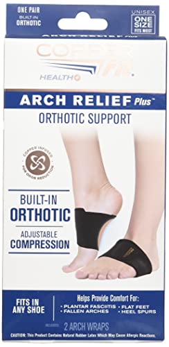 Copper Fit Health Unisex Arch Relief Plus with Built-In Orthotic (Pack of 12) Copper FitBuy Supplements Australia
