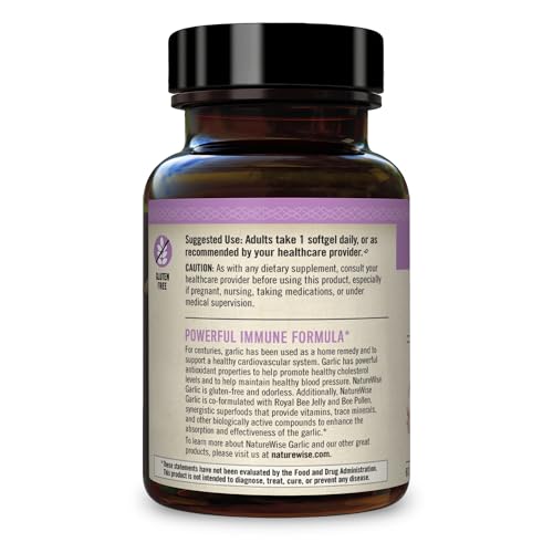 NatureWise Garlic Odorless Softgels 1500mg Support Teeth & Immune System Health NatureWise Au supplements