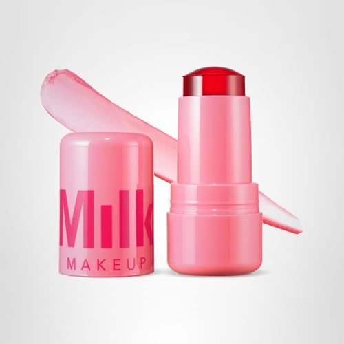 Milk Makeup Cooling Water Jelly Tint – Long-Lasting Sheer Lip + Cheek Stain with Firming Vegan Collagen + Hydrating Aloe – Transfer Proof, Buildable Lip Tint + Blush – Chill (Red), 0.17 oz Milk Makeup Au supplements