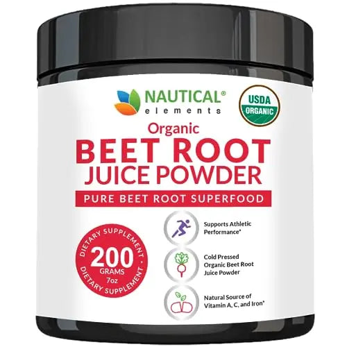Beet Juice Powder Organic - Cold Pressed - 20:1 Concentrate - Concentrated Beet Root Nautical ElementsAU supplements