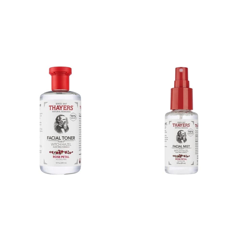 Thayers Alcohol-Free, Hydrating Rose Petal Witch Hazel Facial Toner 12 oz + 3oz THAYERS Au supplements