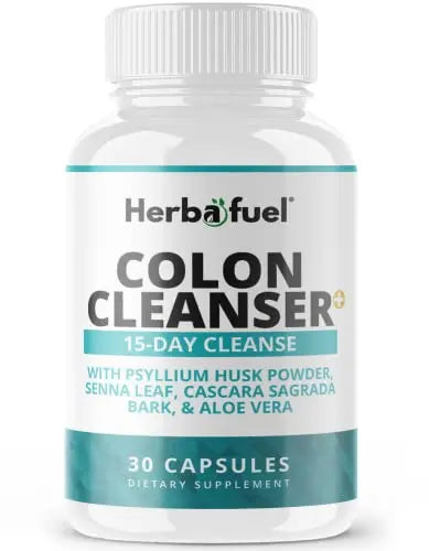 Herbafuel Colon Cleanse - Supports Detox, Gut Health, & Bloating Relief - Contains Herbs Herbafuel uk supplements