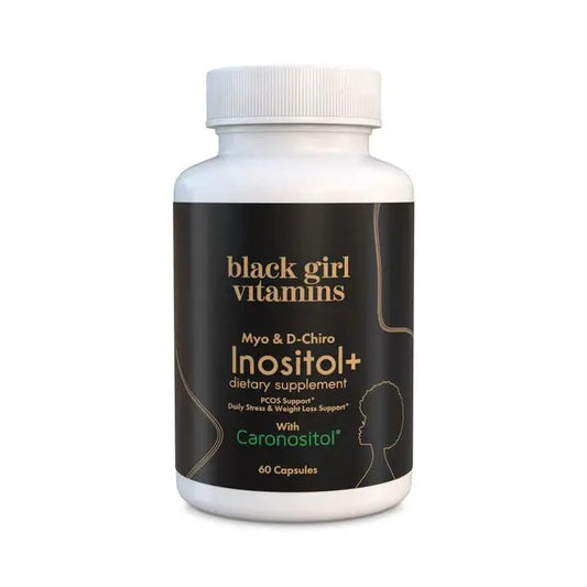Black Girl Vitamins Inositol Supplement, 2000mg Myo + 50mg D-Chiro, Vegan Capsules to Support Hormone Balance Black Girl VitaminsAU supplements