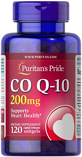 Puritan's Pride Q-Sorb CoQ10 200mg Supports Heart Health,120 Softgels Puritan's Pride Au supplements