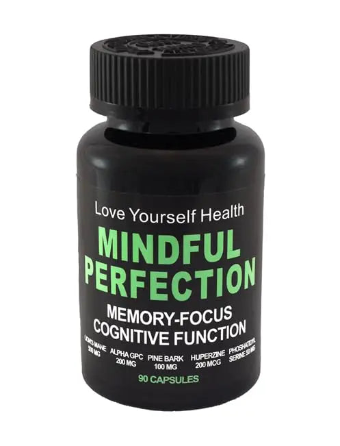 Love Yourself Health Mindful Perfection Premium Nootropic Brain Supplement, 90Count 45 Day Supply for Improved Cognitive Function, Focus, Memory & Energy Love Yourself HealthAu supplements