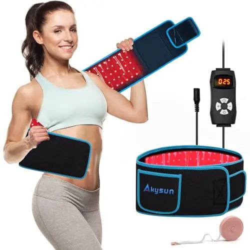 Red Light Therapy Near Infrared Light Therapy Wrap Belt for Body with Timer for Waist Back Shoulder AKYSUNAU supplements