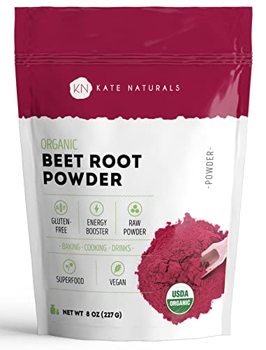 Kate Naturals Beet Root Powder for Baking & Smoothies (8oz) USDA Organic Beetroot Powder Kate NaturalsUS supplements