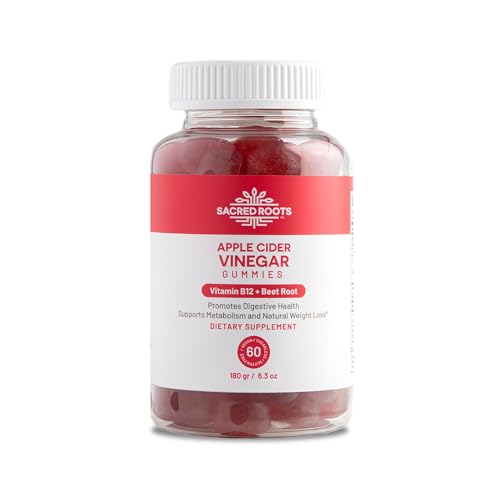 Sacred Roots Sugar-Free, Apple Cider Vinegar Gummies, 60 Gummies – Supports Healthy Sacred RootsUS supplements