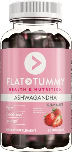 Flat Tummy Tea Ashwagandha Gummies (60 Count) feat. Lemon Balm - Destress,Calm Flat Tummy Tea Au supplements