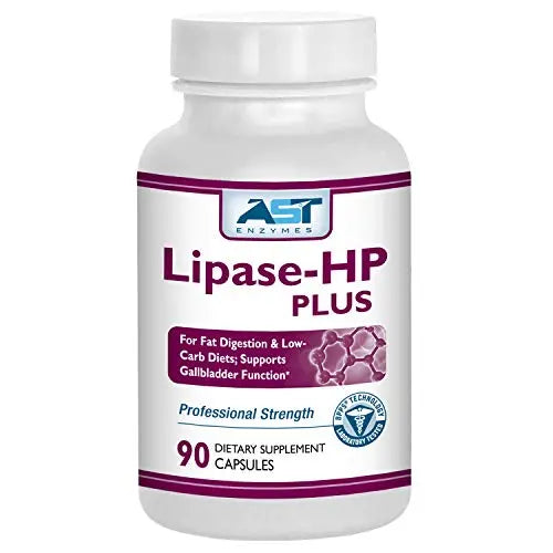 AST Enzymes Lipase-HP Plus – 90 Vegetarian Capsules - Fat Digestion Support – Keto Diet AST EnzymesAU supplements