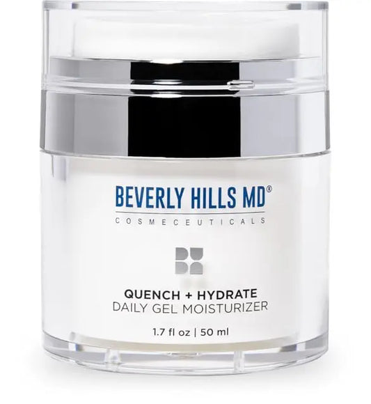 Beverly Hills MD Quench + Hydrate Daily Gel Moisturizer- Visibly Smooth, Plump, Hydrate Face & Neck for Wrinkles, Sagging- Skin Smoothing & Re-Energizing- Visibly Reduce Signs of Aging w/Niacinamide Beverly Hills MDAU supplements