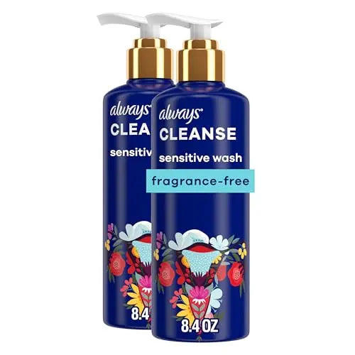 Always Cleanse Feminine Intimate Wash For Women, Ph Balanced For Sensitive Skin, Fragrance-Free AlwaysAU supplements