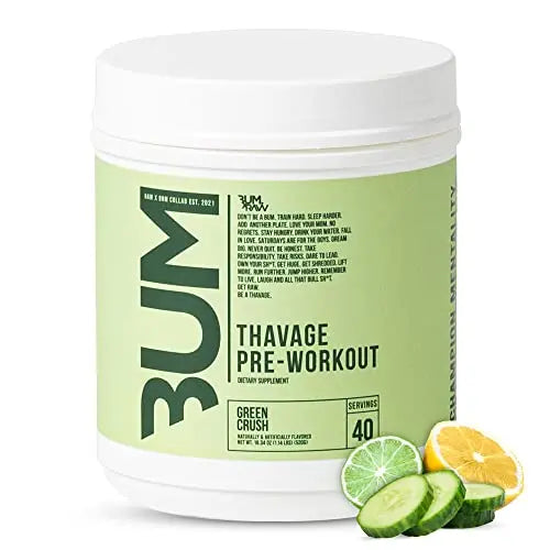 RAW Preworkout Powder, Thavage (Green Crush) - Chris Bumstead Sports Nutrition Supplement RAWAU supplements