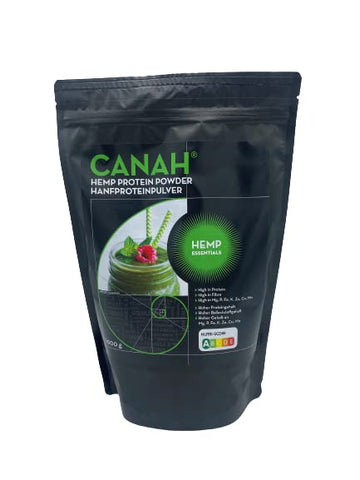 Canah® Natural Hemp Protein Powder 1 kg Vegan, High in Protein, Fibre, Omega 3 & Omega 6, Amino Acids, Vitamins and Minerals, Certified Kosher + Free Bonus Recipes Hemp Essentials Au supplements