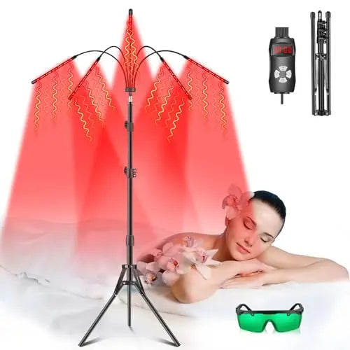 Red Light Therapy Lamp, 150 LEDs Infrared Light Therapy with Adjustable Stand - 660nm Redlight RikimxinAU supplements