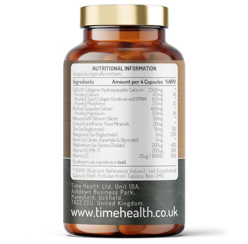Bone Regen® – Osteo Support – Bone Strength, Density & Fracture Repair – with Calcium, Magnesium Time Health Au supplements