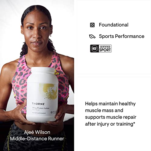 THORNE Whey Protein Isolate - 21 Grams of Easy-to-Digest Whey Protein Powder - NSF THORNE Au supplements