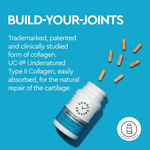 Build-Your-Joints (30 Vegetarian Capsules) - Knee Pain, Joint Pain, Pills, Treatment for Joints, Collagen GOOD ROUTINE Au supplements