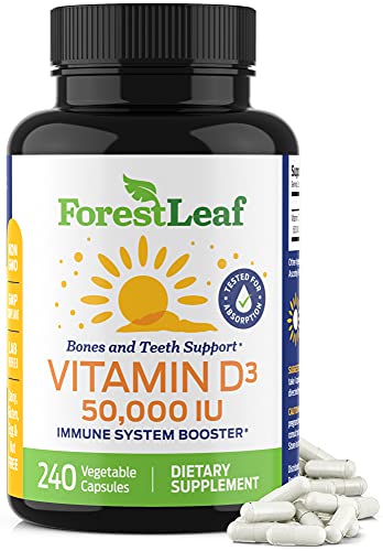 ForestLeaf - Vitamin D3 IU Weekly Supplement (50,000 IU - 240 Count) ForestLeaf Au supplements