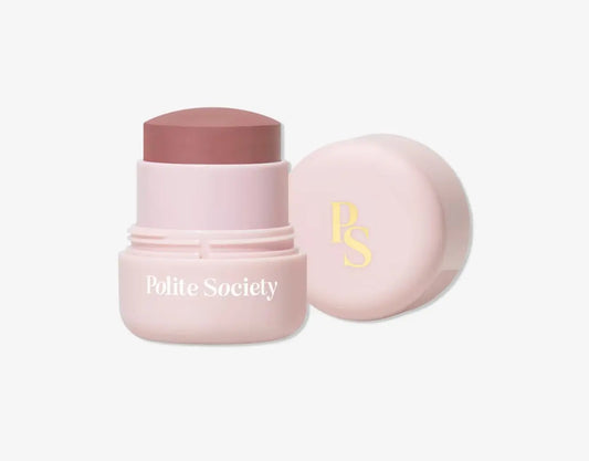 Polite Society Polite Pops Powder Blush Stick, Hybrid Cream to Powder Formula, Buildable Color with Coastal Plant and Vitamin E, Sydney flushed nude GenericAU supplements