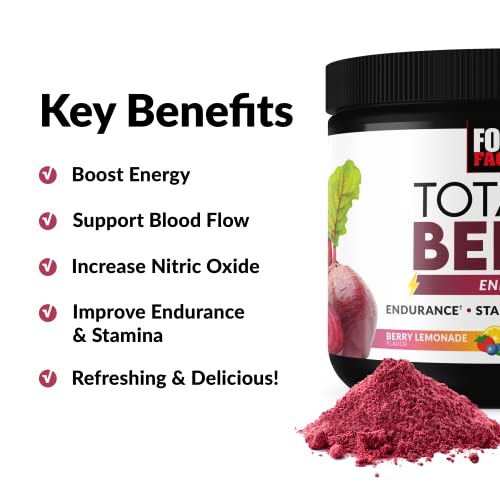 FORCE FACTOR Total Beets Beet Root Powder with Energy, NO3-T Nitrates to Support Force Factor Au supplements