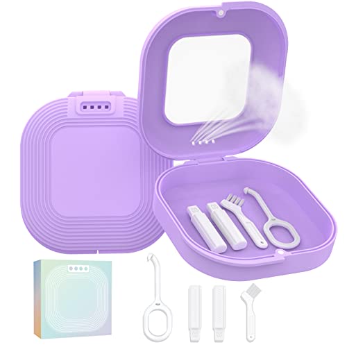 HEMILAB® Retainer Case, Slim Aligner Case with Vent Holes, Compatible with Invisalign HEMILABAU supplements