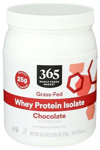 365 by Whole Foods Market, Chocolate Whey Protein Isolate, 16.9 Ounce 365 by Whole Foods MarketAU supplements