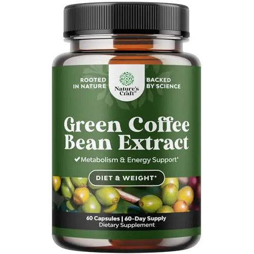 Pure Green Coffee Bean Extract - 800 mg Green Coffee Extract Caffeine Energy Pills Bio SenseAU supplements