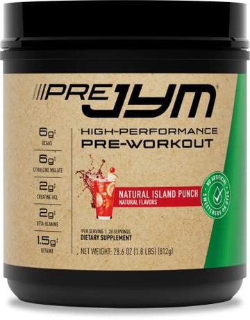 JYM Supplement Science Pre JYM Pre Workout Powder - BCAAs, Creatine HCI, Citrulline JYM Supplement Science Au supplements