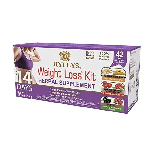 Hyleys 14 Day Weight Loss Tea - 42 Tea Bags (1 Pack), Detox Tea for Cleanse HYLEYS uk supplements