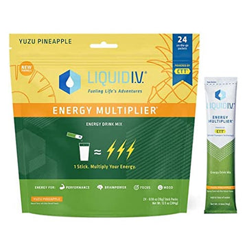 Liquid I.V. Energy Multiplier Yuzu Pineapple, 24 Individual Serving Stick Packs Liquid I.V. Au supplements