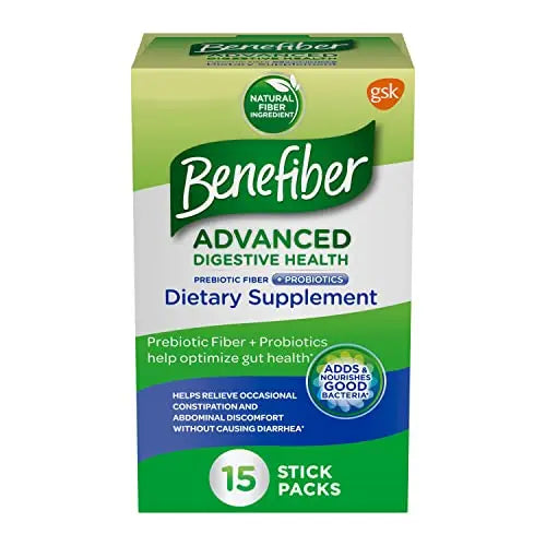 Benefiber Advanced Digestive Health Prebiotic Fiber Supplement Powder with Probiotics BenefiberAU supplements