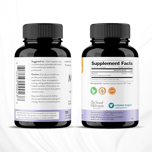 Sandhu's Magnesium Citrate Highly Absorbable Gluten, Soy Diary Free No Fillers Sandhu's Au supplements