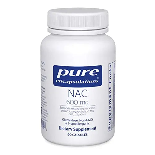 Pure Encapsulations NAC 600 mg - NAC Supplement for Lung Health & Immune Support Pure EncapsulationsAU supplements