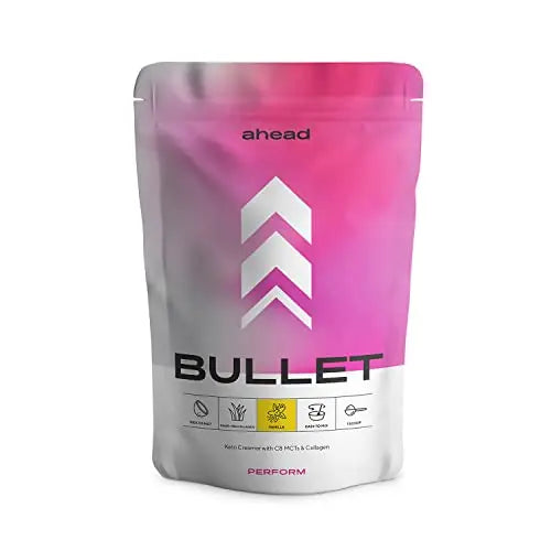 ahead BULLET | C8 MCT Powder with Collagen Powder - Vanilla - 300g - Perfect for Bulletproof Coffee aheadAU supplements