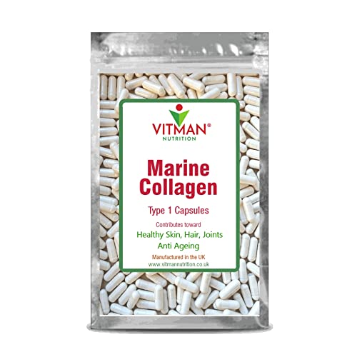 Marine Collagen Capsules - 600mg High Strength Hair, Skin and Joint Supplement VitMan Nutrition Au supplements