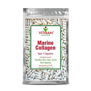 Marine Collagen Capsules - 600mg High Strength Hair, Skin and Joint Supplement VitMan Nutrition Au supplements