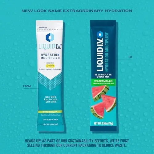 Liquid I.V.® Hydration Multiplier® - Watermelon | Electrolyte Powder Drink Mix | 1 Pack (16 Servings) Liquid I.V.US supplements