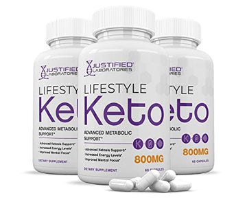 (3 Pack) Lifestyle Keto Pills 800MG Includes Patented goBHB Exogenous Ketones Advanced Justified Laboratories Au supplements