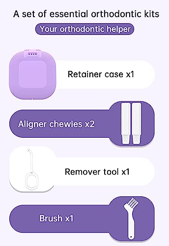 HEMILAB® Retainer Case, Slim Aligner Case with Vent Holes, Compatible with Invisalign HEMILABAU supplements