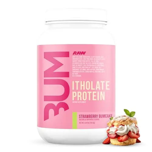 RAW Whey Isolate Protein Powder, Strawberry BumCake (CBUM Itholate Protein) RAWAU supplements